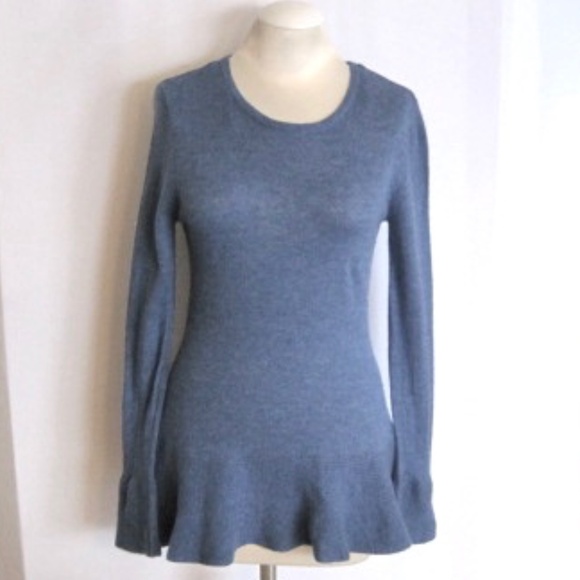 Claudia Nichole Petite Bell-Sleeve Peplum Sweater - Picture 1 of 8